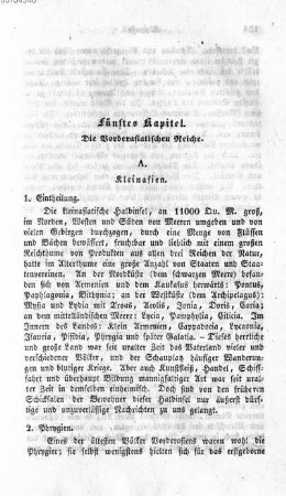 Fünftes Kapitel. Die Vorderasiatischen Reiche