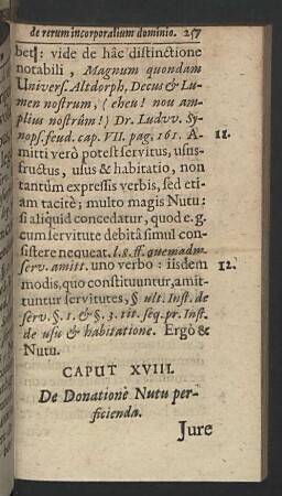 Caput XVIII. De Donatione Nutu perficienda.
