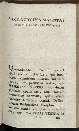 Sacratissima Majestas Caesarea Regio - Apostolica!