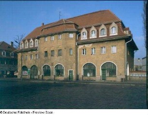 Dresden-Friedrichstadt, Schlachthofring 3. Ladengebäude (1906/1910, H. J. Erlwein)