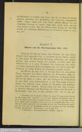 Kapitel V. Münzer und die Bauernunruhen 1524 - 1525