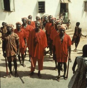 Cape Coast, Ghana. Bestattungsfeier