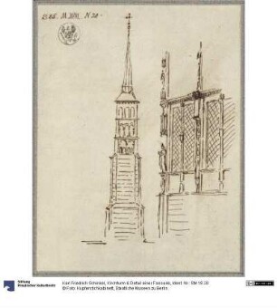 Kirchturm & Detail einer Fassade