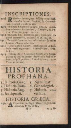 Historia Prophana