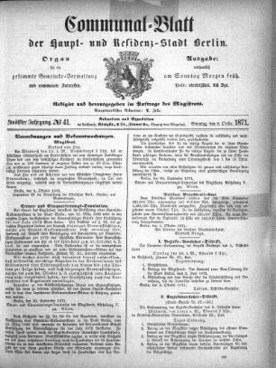 1871,41: No. 41, 8. Oktober 1871
