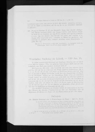 Wendischer Städtetag zu Lübeck. - 1519 Jan. 10.