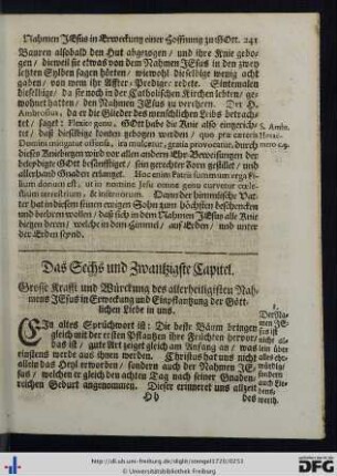 Das Sechs und Zwantzigste Capitel.