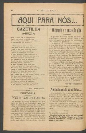 O cambio e custo da vida