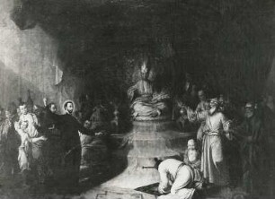 Der heilige Xaver predigt den Chinesen : Moritzburg, Schlosskapelle. Der heilige Xaver predigt den Chinesen