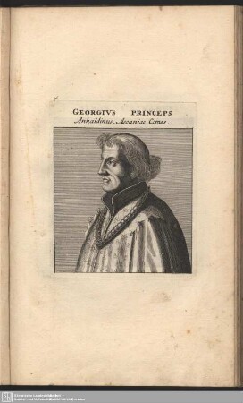 Georgius Princeps Anhaldinus, Ascaniae Comes