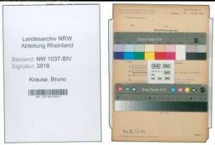 Entnazifizierung Bruno Krause , geb. 01.05.1905 (Zollsekretaer)