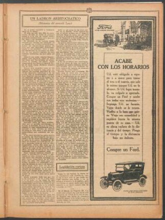 Un ladrón aristocrático : (Memorias del vizconde Lenz)