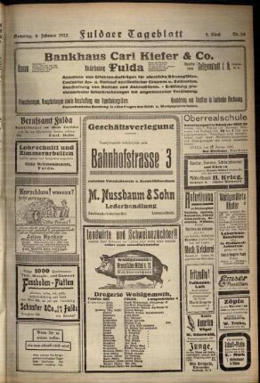 Zweite Ausgabe vom Samstag, den 04. Februar 1922.