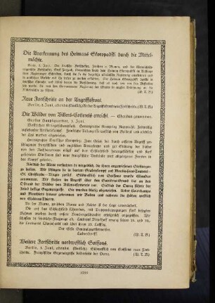 Die Wälder von Villers=Cotterets erreicht.