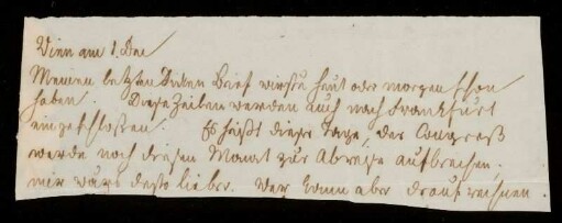 Brief von Jacob Grimm an Wilhelm Grimm