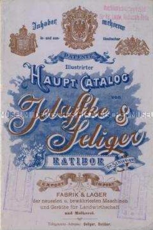 Illustrirter Haupt Catalog von Jelaffke und Seliger