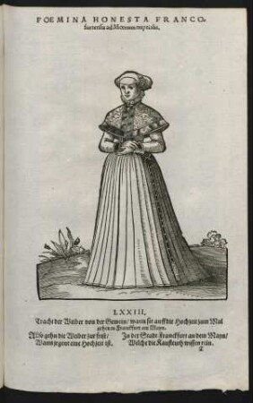 Foemina Honesta Francofurtensis ad Moenum nuptialis.