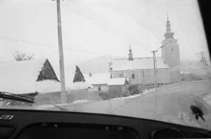 Fahrt durch Polen (nahe Krynica) zur slowakischen Grenze im Peugeot 404