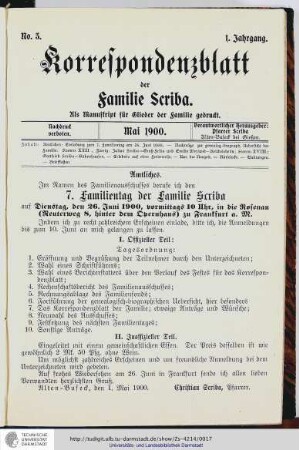 No.3 - Mai 1900