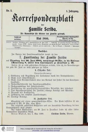 No.3 - Mai 1900