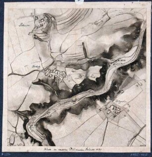 Topographische Karte des Plauenschen Grundes von Plauen bis Dölzschen bei Dresden