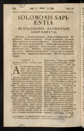 684-700, Solomonis Sapientia