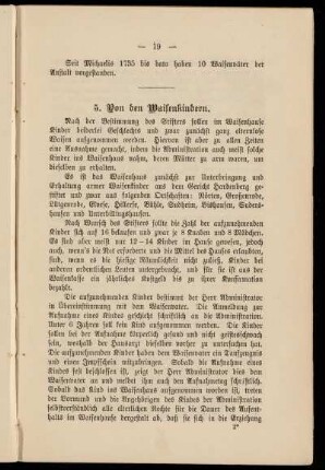 5. Von den Waisenkindern