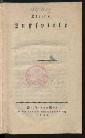Kleine Lustspiele