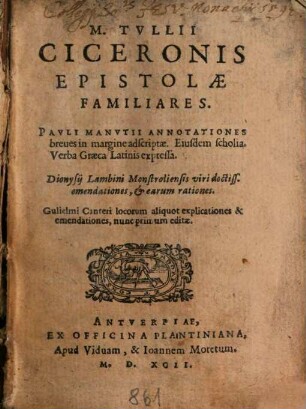 Epistolae familiares