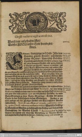 Leichenpredigt : [Introitus], Leichen-Text, Eingang, Abhandlung