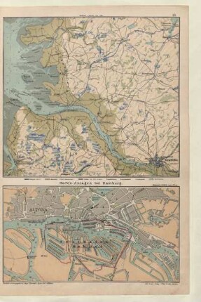 Hafen-Anlagen bei Hamburg