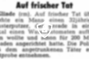 Auf frischer Tat