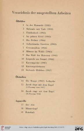 Ölstudien (Nr. 14-16)