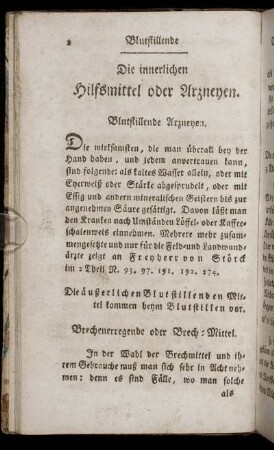 Die innerlichen Hilfsmittel oder Arzneyen.