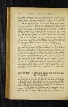 Herr Landrat Dr. Hammerschmidt - Gelsenkirchen und die Lehrerschaft