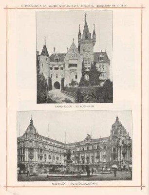 Baden-Baden - Schloss Solms ; Wiesbaden - Hotel Nassauer Hof