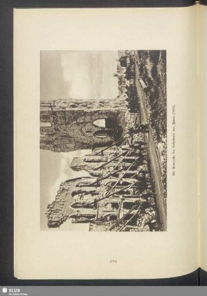 Die Ueberreste der Kathedrale von Ypern (1918)