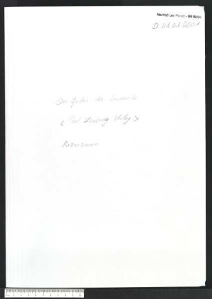 Konvolut von Rezensionen zu "Der Judas des Leonardo" (Paul Zsolnay Verlag)
