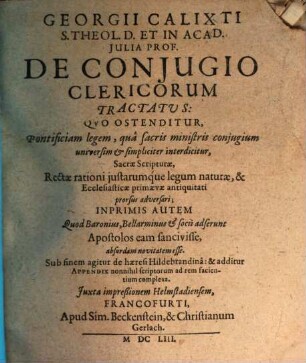 De coniugio clericorum tractatus