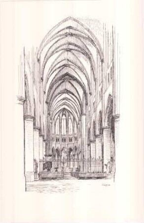 Der Altenberger Dom - 5 Zeichnungen von Günter Lilge, Wermelskirchen