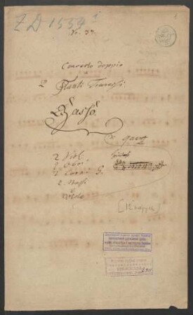Konzerte; fl (2), orch; G-Dur; QV 6:5