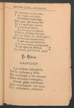 La chilena : Canción