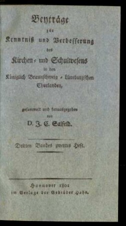 Dritten Bandes zweytes Heft.