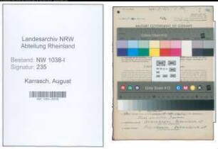 Entnazifizierung August Karrasch , geb. 17.09.1898 (Polizist)
