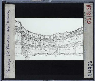 Piacenza, Palazzo Farnese : Hof