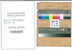 Entnazifizierung Gerhard Voecking , geb. 20.11.1884 (Angestellter)