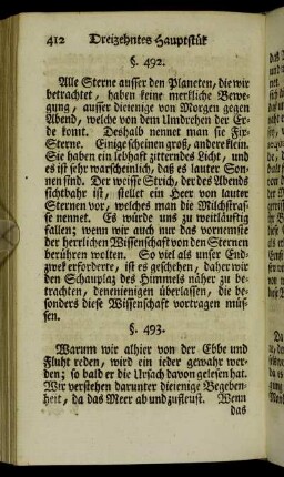 [Dreizehntes Hauptstük Von dem Welt-Gebäude.]