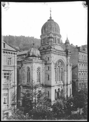 Karlsbad. Synagoge (1875-1877) : Karlsbad. Synagoge (1875-1877; Adolf Wolff, 1938 zerstört und 1939 abgerissen)