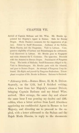 Chapter VII. Arrival of Captain Bethune and Mr. Wise. ...