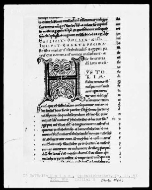 Homilien — Initiale H(ystoria), Folio 95verso